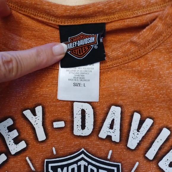 Harley Davidson t-town tshirt womens large - Picture 5 of 5